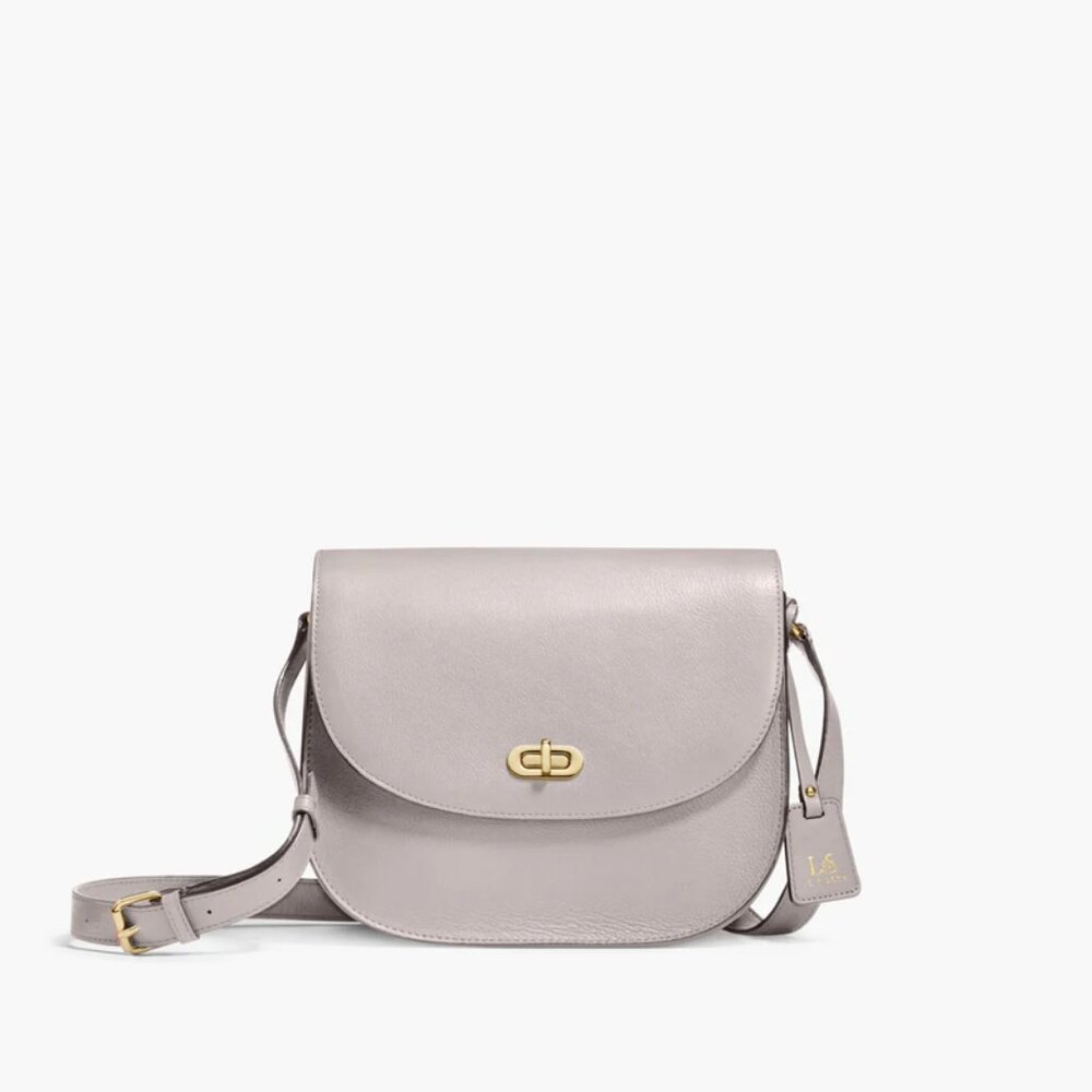 Lo & Sons Claremont Full Grain Leather Claremont Camera Bag Light Grey New